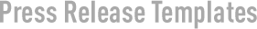 Press Release Templates