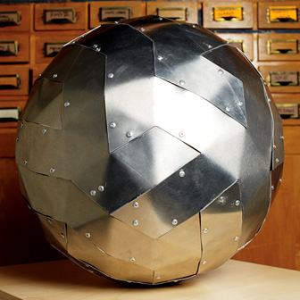 Ball made from printed peices