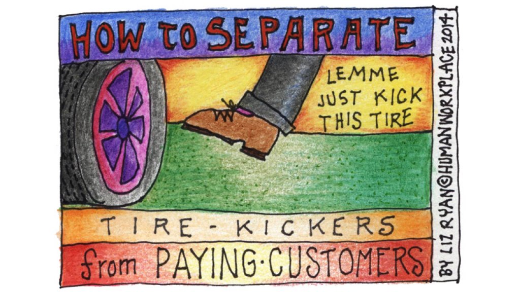 How to Separate Tire Kickers From Paying Customers