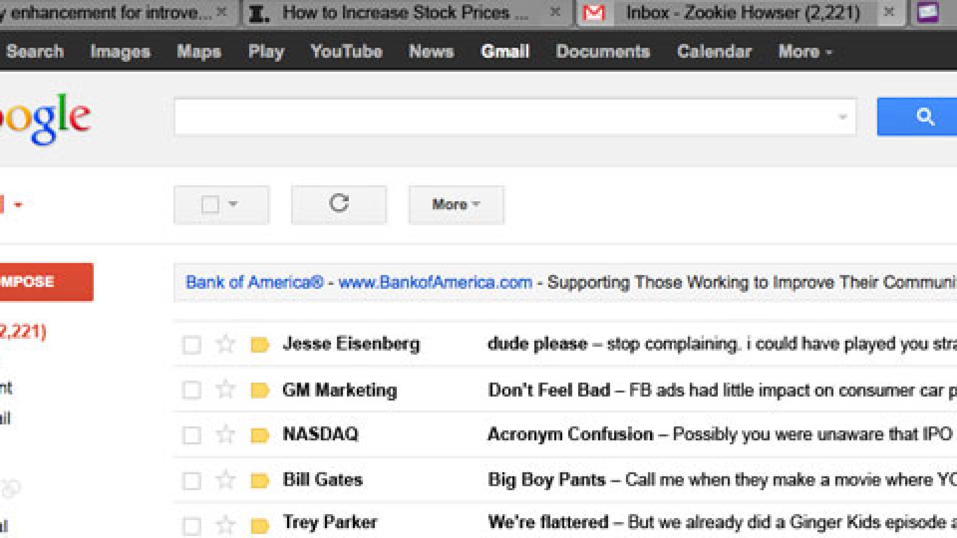 Fauxclusive! Mark Zuckerberg's Email Hacked
